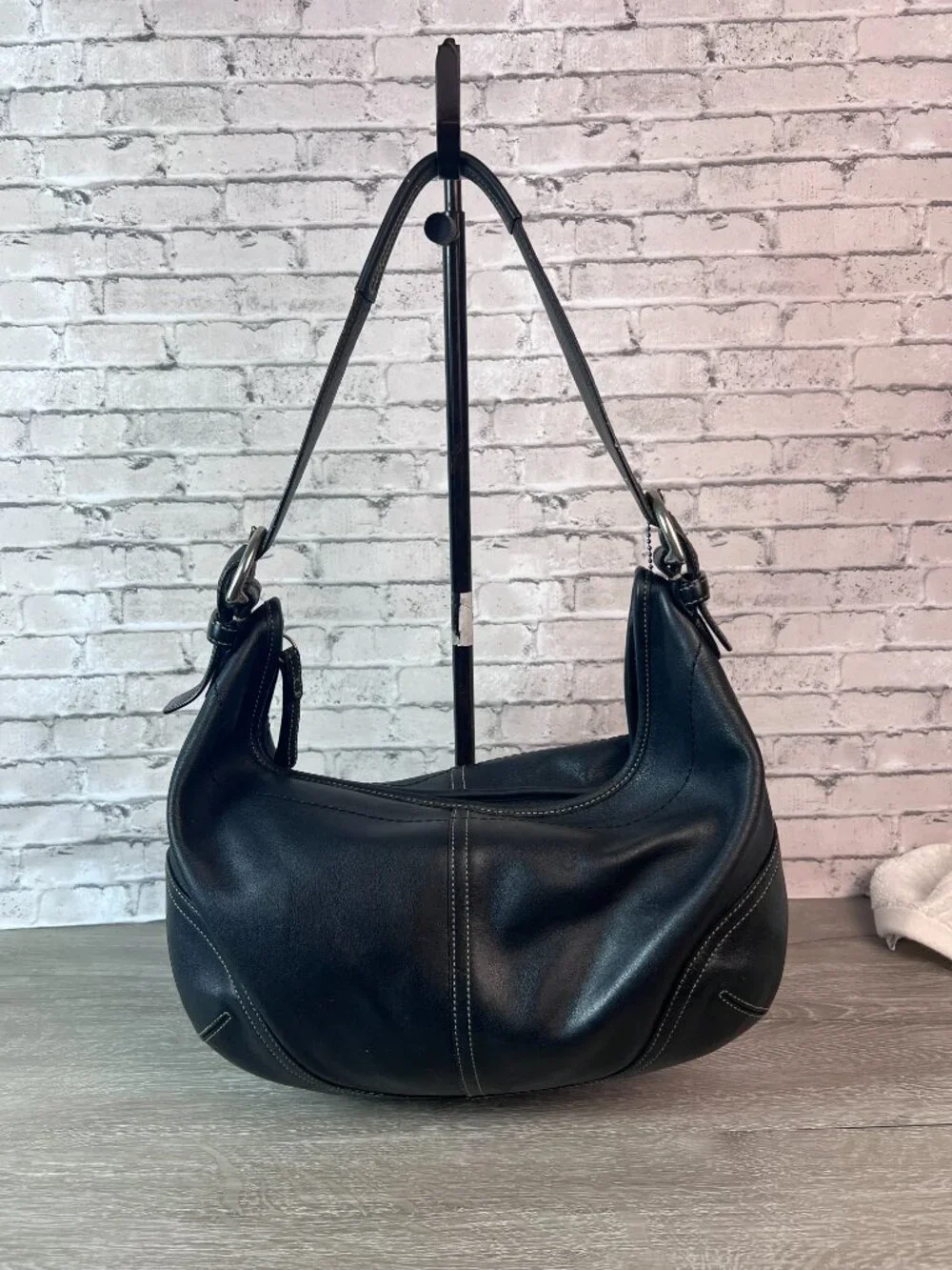 Coach Soho Hobo 9542 Shoulder bag Handbag Black Leather